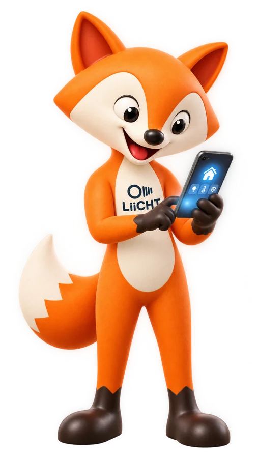 Lumière, la mascotte LiiCHT, présente l’application de pilotage